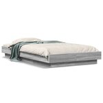 vidaXL Cadre de lit sonoma gris 90x200 cm bois d'ingénierie