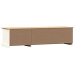 vidaXL Meuble TV VIGO blanc 156x40x40 cm bois massif de pin