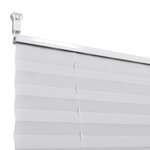 vidaXL Store plissé 100x100 cm Blanc