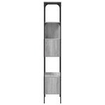 vidaXL Bibliothèque 5 niveaux sonoma gris 76x33x188 5 cm
