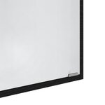 vidaXL Miroir salle de bain Chêne noir Verre  MDF Grand Miroir