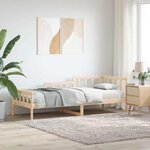 vidaXL Lit de jour sans matelas 80x200 cm bois de pin massif