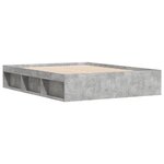 vidaXL Cadre de lit gris béton 140x190 cm