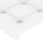 vidaXL Têtes de lit 2 Pièces Blanc 72x5x78/88 cm Similicuir