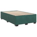 vidaXL Cadre de lit vert foncé 120x190 cm velours