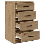 vidaXL Buffet chêne artisanal 40 x 41 x 75 cm Bois d'ingénierie