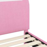 vidaXL Cadre de lit pour enfants avec tête de lit Rose 80 x 200 cm