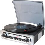 INOVALLEY TD13 Platine Vinyle numérique 33, 45, 78 tours - Bluetooth - USB,AUX-In - Haut-parleurs 2x20W-Fonction encodage -Radio FM