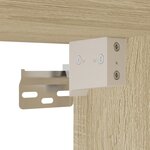 vidaXL Armoire à miroir de bain Chêne sonoma 80x20 5x64 cm Aggloméré
