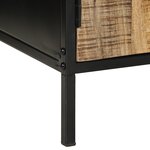 vidaXL Table de chevet 50x30x45 cm Bois massif de manguier brut