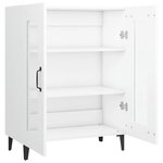 vidaXL Buffet blanc 69 5x34x90 cm bois d'ingénierie