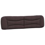 vidaXL Cadre de lit avec LED sans matelas marron foncé 200x200cm tissu