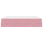 vidaXL Cadre de lit Rose 180 x 200 cm Velours
