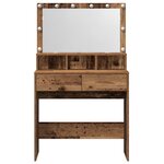 vidaXL Table de Toilette Vieux bois Panneau de particules