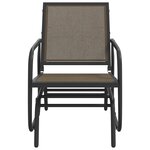 vidaXL Chaises oscillantes de jardin lot de 2 marron 61x76x87 cm