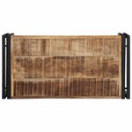 vidaXL Table basse 80x40x35 cm bois de manguier massif brut