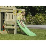 Glissière de toboggan avec vague en pehd toba 120cm vert foncé