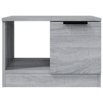 vidaXL Table basse sonoma gris 50x50x36 cm bois d'ingénierie