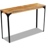 vidaXL Table console Bois de manguier 120 x 35 x 76 cm