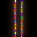 vidaXL Guirlande lumineuse à LED groupées 400LED Multicolore 7 4 m PVC