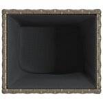 vidaXL Jardinières 2 Pièces gris 36x30x32 cm résine tressée