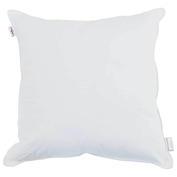 vidaXL Oreiller avec oreiller 2 Pièces Blanc 65 x 65 cm Coton