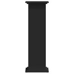 vidaXL Support pour plantes noir 33x33x100 cm bois d'ingénierie