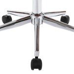 vidaXL Chaises pivotantes à manger lot de 6 blanc similicuir