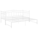 vidaXL Cadre de canapé-lit extensible sans matelas blanc 90x200 cm