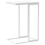 vidaXL Table d'appoint Blanc 40x30x59 cm Bois d'ingénierie