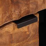 vidaXL Buffet avec stockage Finition Acacia Brun 80 x 33 x 75 cm