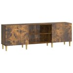 vidaXL Meuble TV Chêne fumé 150 x 31 x 50 cm Bois d'ingénierie