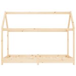 vidaXL Cadre de lit d'enfant Bois de pin massif 70x140 cm