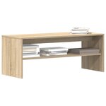 vidaXL Meuble TV Chêne sonoma 100 x 40 x 40 cm Aggloméré