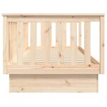 vidaXL Lit de jour sans matelas 100x200 cm bois de pin massif