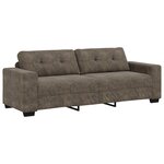Canapé 3 places vidaXL gris foncé 180 cm en simili cuir