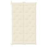 vidaXL Coussin de banc de jardin blanc crème tissu oxford