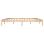 vidaXL Cadre de lit sans matelas bois massif de pin 200x200 cm