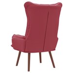 Chaise Relaxante vidaXL Rouge Vin Similicuir