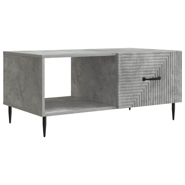 vidaXL Table basse Gris béton 90 x 50 x 40 cm Bois d'ingénierie