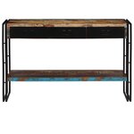 vidaXL Table console Bois de récupération massif 120 x 30 x 76 cm