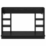 vidaXL Bureau mural Chêne noir 105 x 48 x 75 cm Bois d'ingénierie