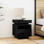 vidaXL Cabinet de Chevet 2 Pièces Chêne noir 40 x 39 x 48.5 cm