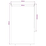 vidaXL Store roulant extérieur protection UV Gris clair Polyester