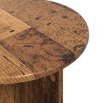 vidaXL Ensemble de tables d'appoint 2 pièces Bois ancien Ø 45 x 35 cm