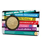 Pièce de monnaie 2 euro 1/2 Belgique 2023 BU – Culture belge des festivals – Légende française