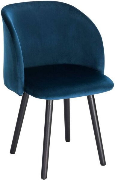 Chaise de salle à manger avec accoudoirs en velours bleu 19_0000024
