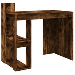 vidaXL Bureau chêne fumé 103 5x56 5x94 cm bois d'ingénierie