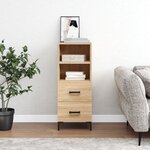 vidaXL Buffet Chêne sonoma 34 5x34x90 cm Bois d'ingénierie