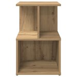 vidaXL Tables de chevet 2 Pièces chêne artisanal 35x35x55 cm
